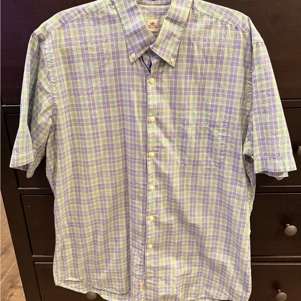 Peter Millar Multicolor Plaid Button Down Shirt